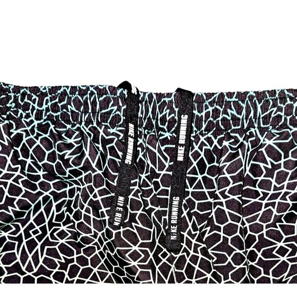 Nike Tempo Running Shorts Womens Medium 6 ? Zip Pocket Ombre Neon Yellow Green - Picture 5 of 7